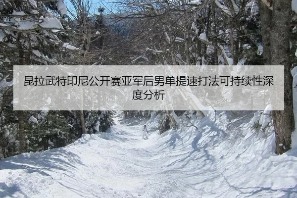 昆拉武特印尼公开赛亚军后男单提速打法可持续性深度分析
